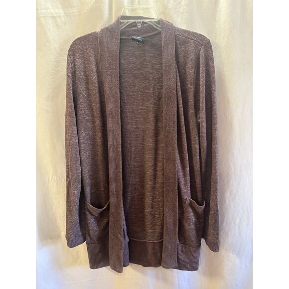 Bobeau Open Front Purple Cardigan – Size M - Picture 1 of 5